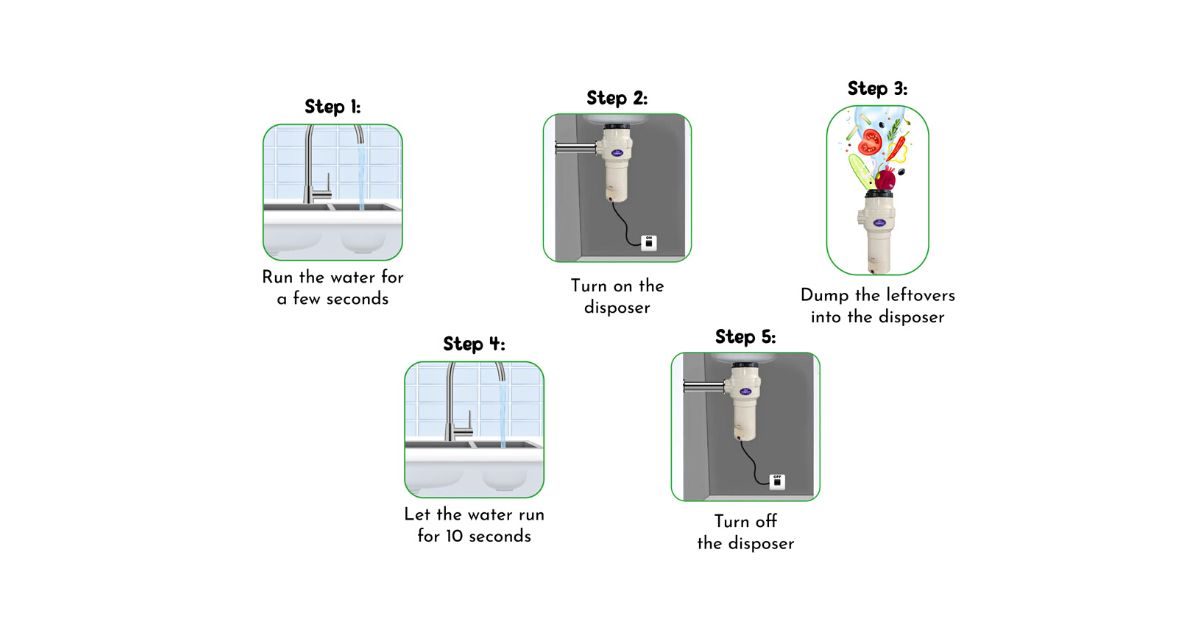 Here's the right way to use a food waste disposer
